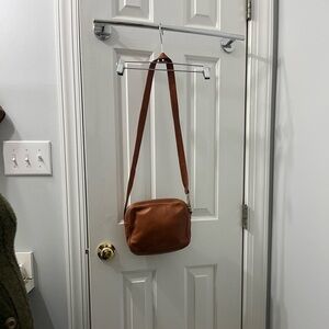Paloma Picasso Brown Leather Crossbody Bag